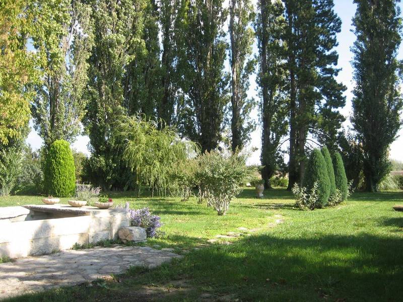 Propriété à vendre dans le Gard avec son parc arboré de platanes